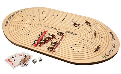 horse race wooden board game kentucky derby board game