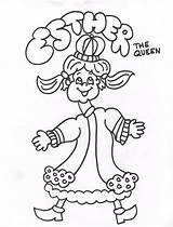 Purim Coloring Pages Esther Happy Jewish Story Template Holiday Queen Choose Board Printable Characters sketch template