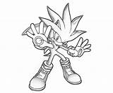 Coloring Sonic Hedgehog sketch template