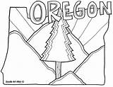 Oregon Coloring Pages States United State Sheets Color Printable Doodles Mediafire Getcolorings sketch template