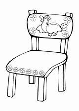 Coloring Chair sketch template