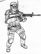 Duty Soldado Colouring Soldados Desenho Alexa Soldaat Coloringhome Wwe sketch template