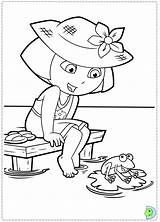 Coloring Dinokids Dora Explorer Close Print sketch template