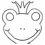Mask Coloring Frog Kids sketch template