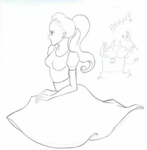 princess sketch  slowpok  deviantart