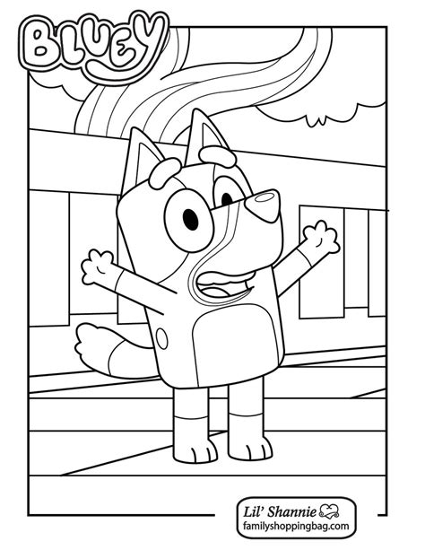 coloring page  bluey