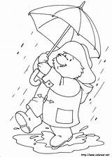 Paddington Oso Teddy Colorat Picnic Llamado Ours Chuva Planse Plansa Niños Coloriages Pluie Umbrela Ursuletul Laminas Páginas Tudodesenhos Abschied Getcolorings sketch template