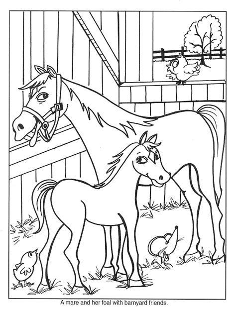 mom  baby horse coloring pages img mega