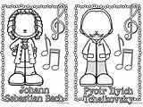 Composers Famous Mini Coloring Books Review Subject sketch template
