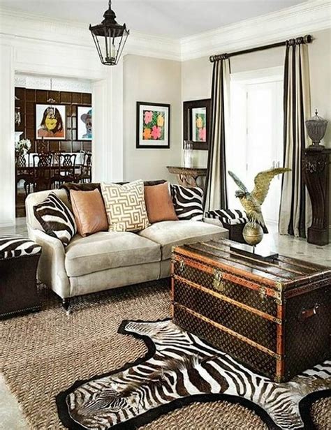 zebra decor  living room inspirational   rooms  fierce  wild   zebra