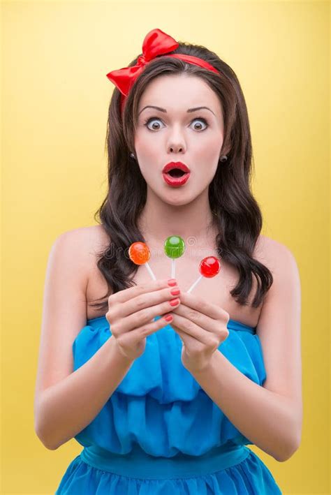 Woman With Sweets Stock Image Image Of Isolated Hair 43469371