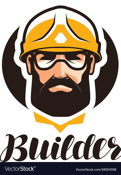 builder constructor logo industry support vector image