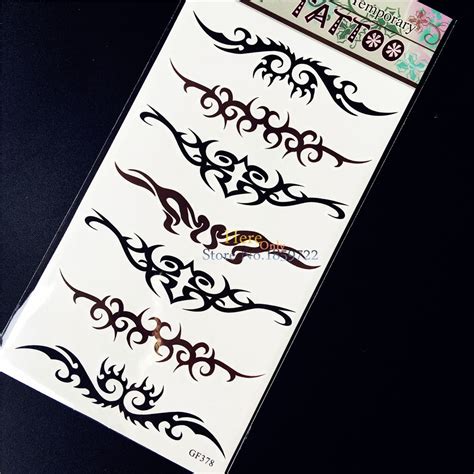 buy sexy black harajuku temporary tattoo sticker