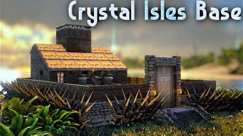 build  small solo pve base ark crystal isles youtube