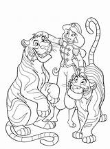 Coloring Pages Disney Jasmine Tigers Printable Tamed Aladdin Print Rajah Kids Colouring Book Online Find Choose Board Adults Books sketch template