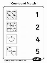 Fruits Worksheet Matching Numbers Kidlo sketch template