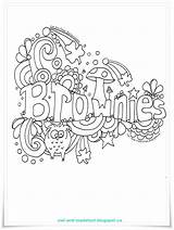 Brownies Girl Doodle Brownie Activities Scout Guides Owl Guide Scouts Promise Printables Sparks Songs Badges Colouring Toadstool Meeting Sheet Logo sketch template
