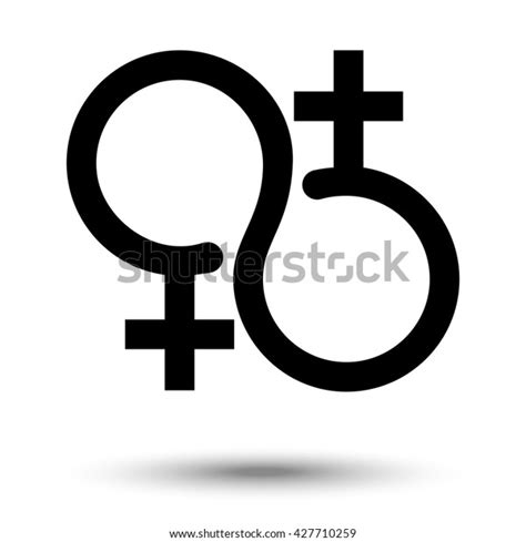 two women symbol stock vector royalty free 427710259