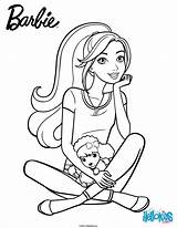 Barbie Puppy Her Coloring Pages Printable Color Hellokids Coloriage Print Online sketch template