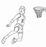 Coloring Ausmalen Basketteur Korbleger Players Celtics Bestof Collegesportsmatchups sketch template