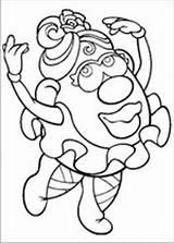 Potato Head Mr Coloring Pages Fun Kids Potatohead sketch template