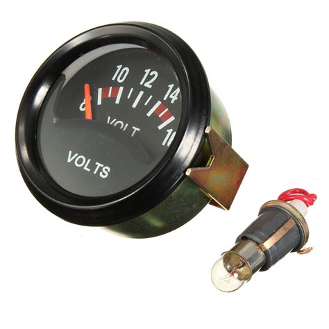 mm car auto mechanical voltmeter voltage gauge volt voltmeter voltage meter gauge  black