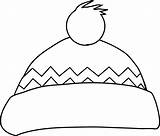 Winter Colouring Pages Bobble Hat Hats Colour Cap Woolly Sheet Aren Wearing Draw Think Too Would Fun Who sketch template