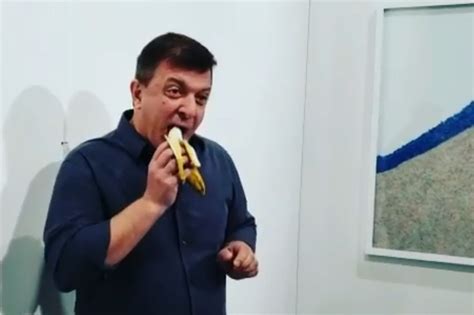 Man Eats 120 000 Piece Of Art A Banana Taped To Wall Abs Cbn News