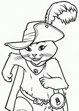 Puss Boots Coloring Pages Color Print Popular Coloring2print sketch template