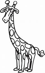 Coloring Giraffe Pages Kids Cartoon Popular Printable sketch template