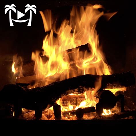 crackling fireplace video scene    hour screensaver  nature relaxation films