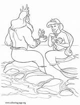 Ariel King Triton Tritone Prinzessin Colorir Sirena Ausmalbilder Sereia sketch template