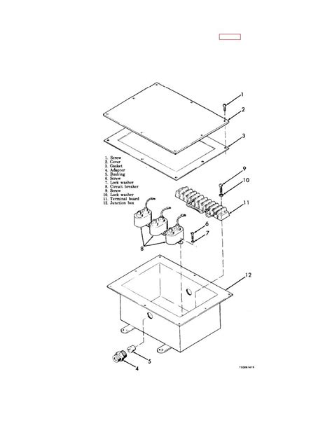 figure   trailer junction box exploded view