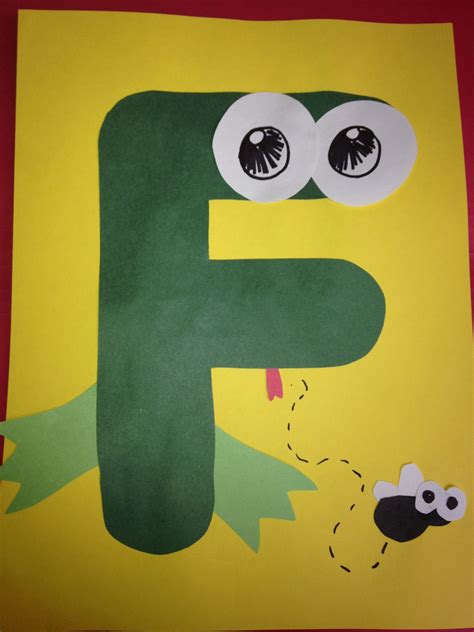 printable letter  frog craft template