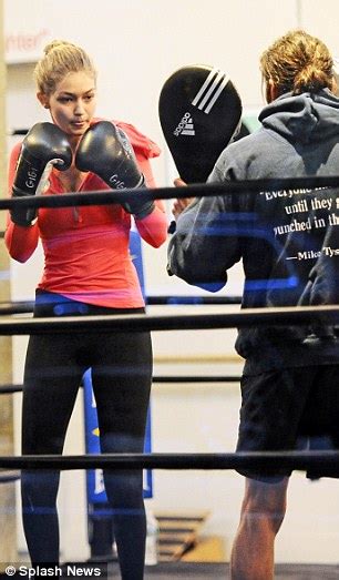 Gigi Hadid Heads To The Boxing Gym After Late Night