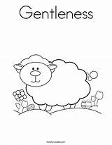 Coloring Gentleness Lamb Pages Noodle Twisty Twistynoodle Jesus Sheep God Crafts Kids March sketch template