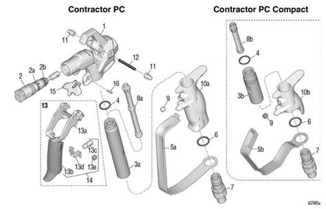 parts   graco contractor pc spray gun standard compact sprayman