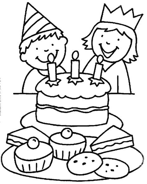 printable coloring pages birthday coloring pages