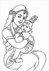Krishna Baby Coloring Drawing Little Pages Sketch Mix Template Getdrawings sketch template