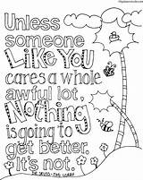 Coloring Pages Dr Seuss Quotes Inspirational Recycling Lorax Quote Printable Birthday Happy Tree Truffula Print Colouring Kids Sheets Color Earth sketch template