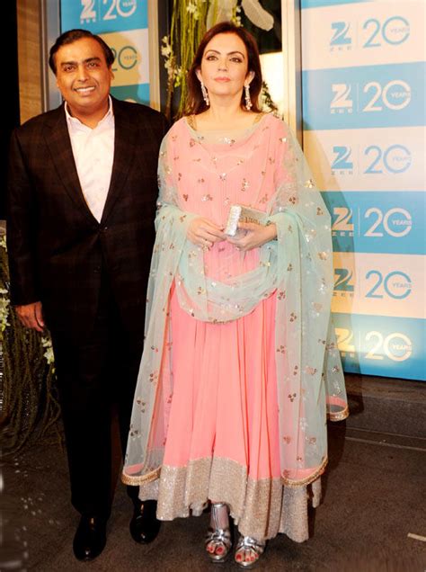 mukesh with wife nita spotted at 20th anniversary bash of