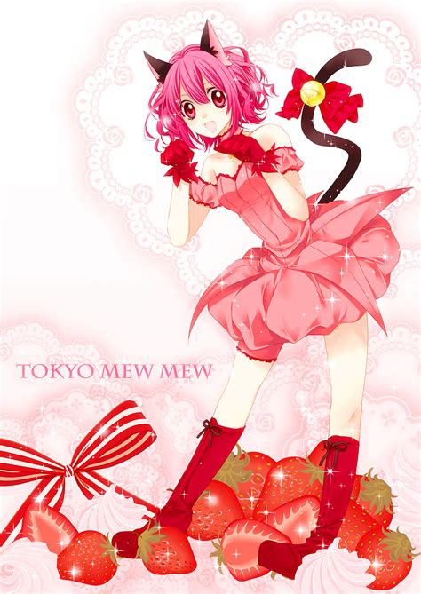 Momomiya Ichigo And Mew Ichigo Tokyo Mew Mew Drawn By Kanae Aab