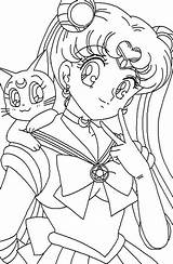 Moon Sailor Coloring Pages Crystal Characters Printable Getcolorings Print sketch template