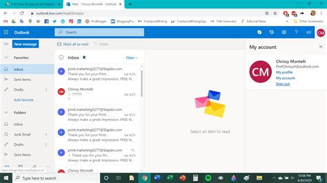 How To Log Out Of Microsoft Outlook On Your Computer Or