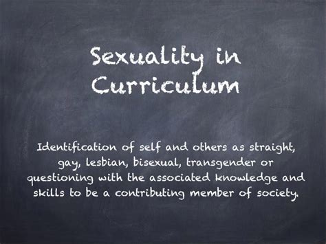 Sexuality In Curriculum
