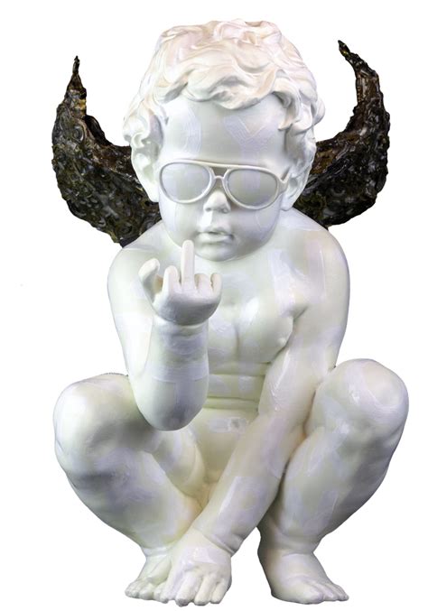 Naughty Angel Statue Iron Wings With Images Angel Statues