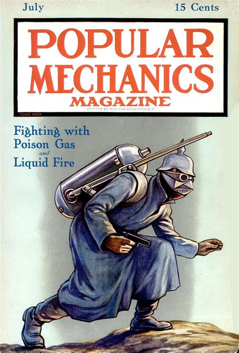 heres  terrifying popular mechanics magazine cover  world war   man   gray
