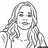 Coloring Glee Mcadams Thecolor Famous Actresses sketch template