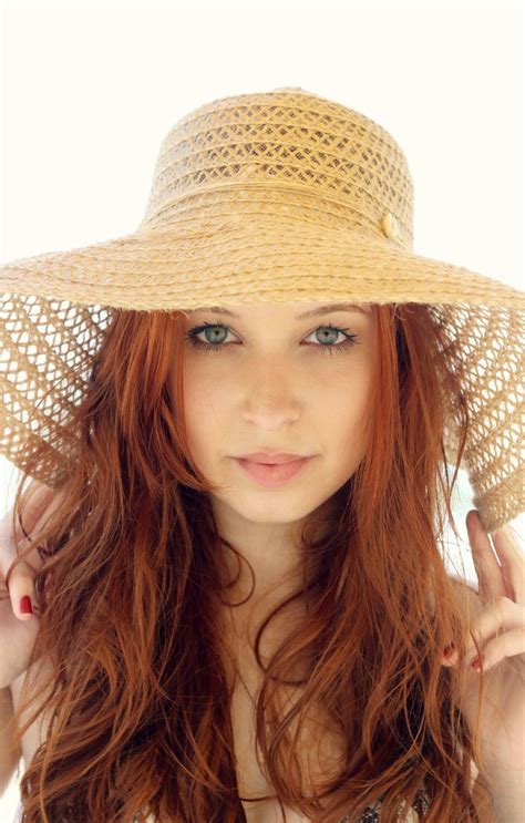 catarina alecrim hats for women gorgeous redhead beautiful eyes hut