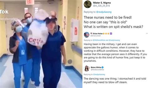 Nurses Slammed For Filming A Tiktok Video Showing Them Dancing While